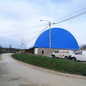 Završeno prekrivanje sportske balon-hale u MZ Šargovac