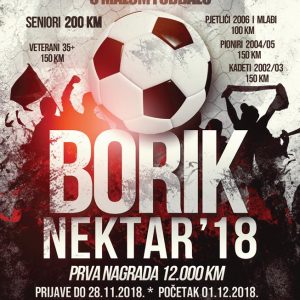 Turnir u malom fudbalu „Borik Nektar ’18“ počinje 1. decembra