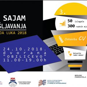 „Sajam zapošljavanja – Banja Luka 2018“: 300 radnih mjesta, 40 preduzeća