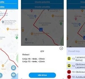 Proširena mobilna aplikacija o javnom prevozu