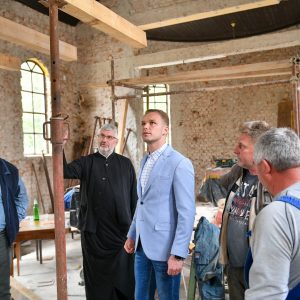 Podrška Grada: Gradonačelnik obišao Hram u Ramićima, čija je obnova u toku